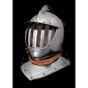 Casque Burgonet fermé, acier de 1,6 mm