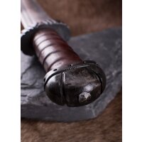 Viking-Langsax avec poignée en cuir, fourreau inclus
