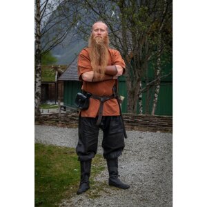 Pantalon Rush Viking en lin "Wodan" Noir