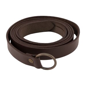 Ceinture médiévale longue en cuir avec...