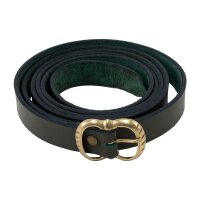 Ceinture médiévale en cuir avec boucle en laiton, 160 cm, différentes couleurs