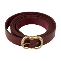 Ceinture médiévale en cuir avec boucle en laiton, 190 cm, différentes couleurs