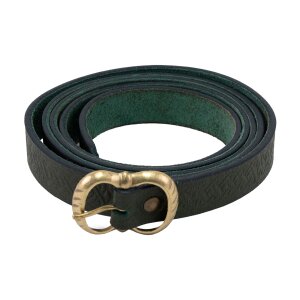 Ceinture médiévale en cuir avec des nœuds et une boucle en laiton, 160 cm, différentes couleurs