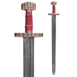 Épée viking de Haithabu, 9e siècle, acier damassé