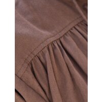 Chemise médiévale brune, manches courtes