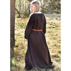 Robe médiévale, sous-robe brune, Ana