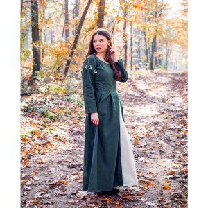Robe médiévale vert/nature "Larina