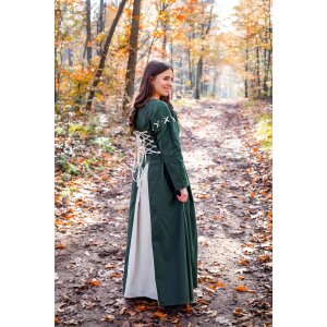 Robe médiévale vert/nature "Larina