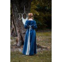 Robe médiévale bleue/naturelle "Larina
