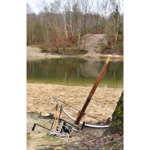 Grande arbalète, 15e siècle, y compris 3 boulons en bois