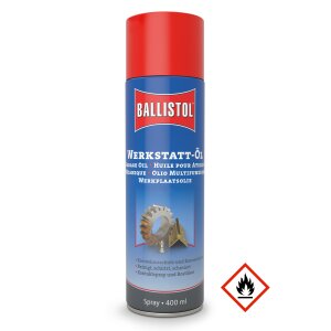 Huile datelier Ballistol USTA Spray, 400 ml