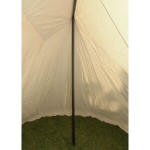 Tente saxonne Jorvik, 2 x 4 m, 340 gsm, couleur naturelle