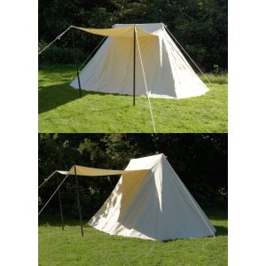 Saxon tent Jorvik, 3 x 5 m, 340 gsm, natural color