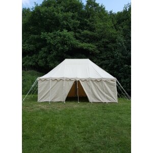 Tente de chevalier Markward, 5 x 8 m, 425 gsm, naturel