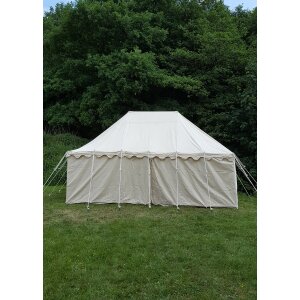 Tente de chevalier Markward, 5 x 8 m, 425 gsm, naturel