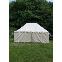 Tente de chevalier Markward, 5 x 8 m, 425 gsm, naturel