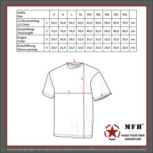 T-shirt dextérieur, demi-manches, woodland, 170 g/m²,
