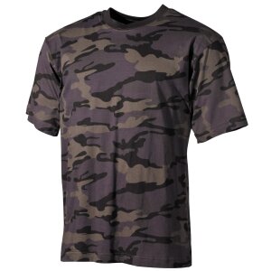 T-shirt outdoor, demi-manches, combat- camo, 170...