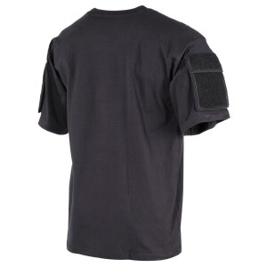T-shirt outdoor, manches courtes, noir, avec poches sur...
