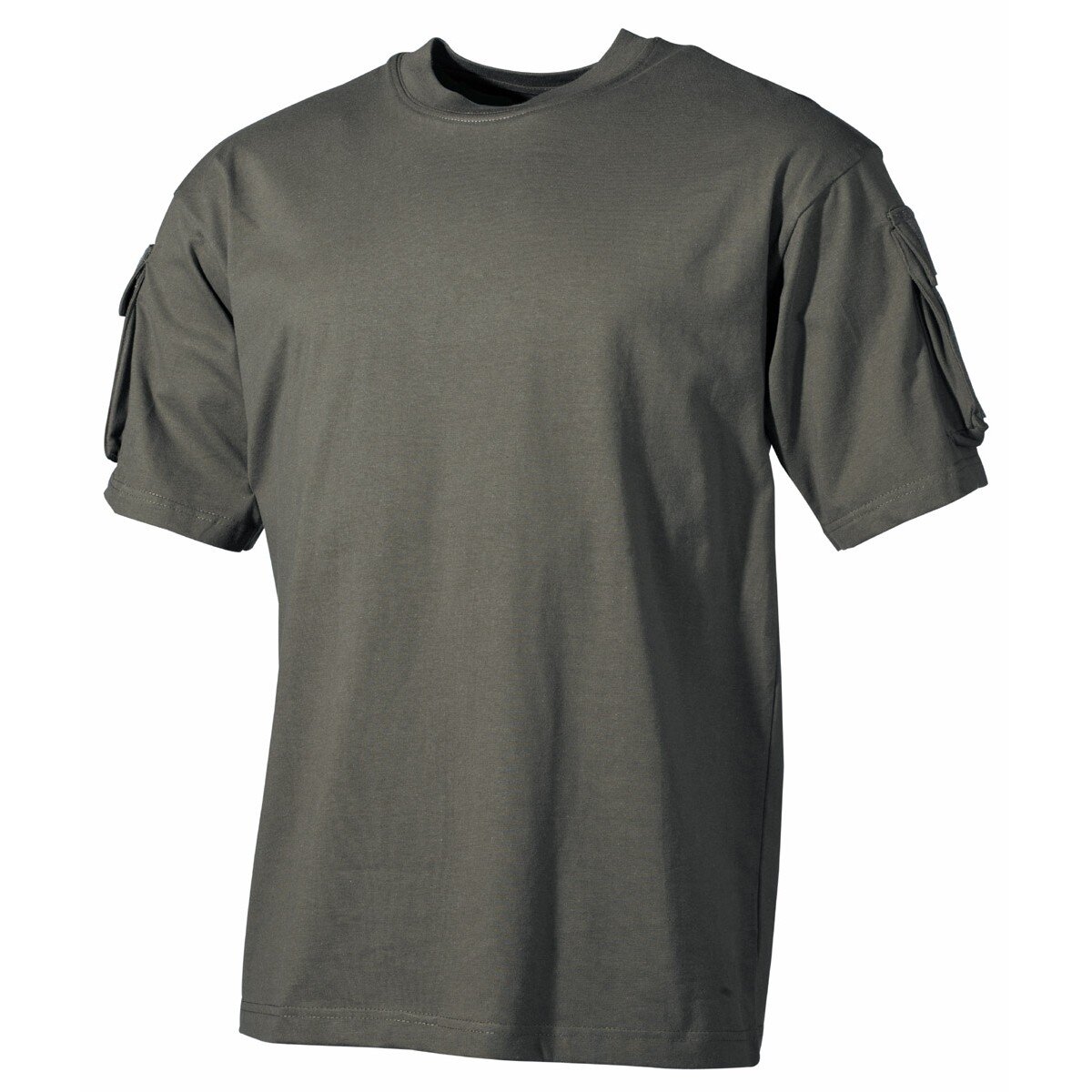 T-shirt Outdoor, manches courtes, olive, avec poches sur...