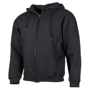 Sweatshirt à capuche, 340 g/m², noir