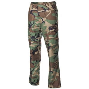 Pantalon US Army BDU, woodland, renforts genoux et fessier