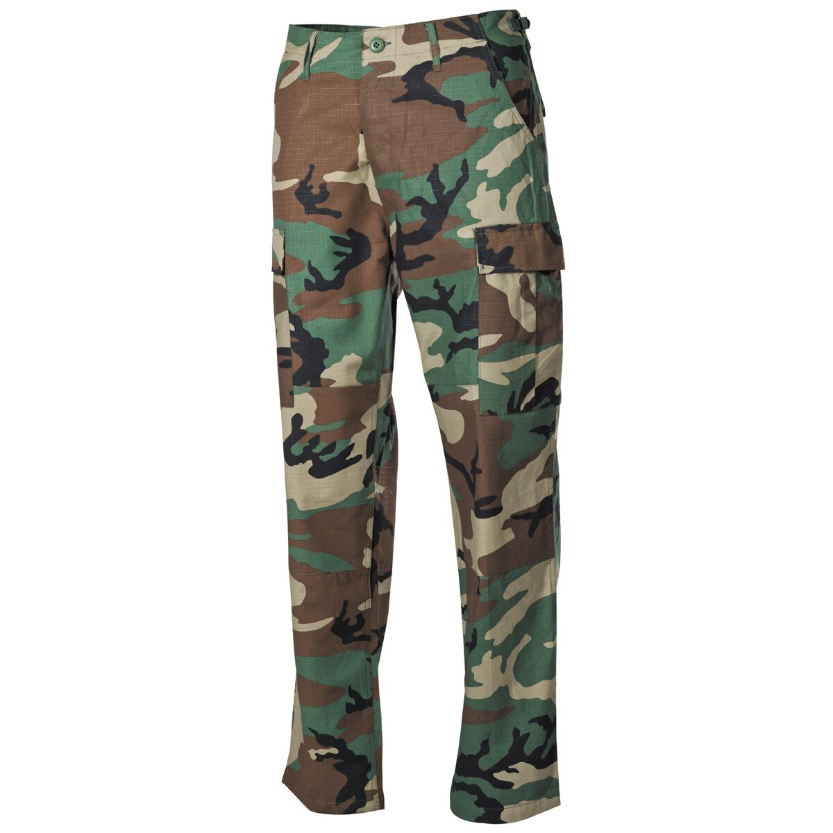 Pantaloni da combattimento USA, BDU, Rip Stop, woodland