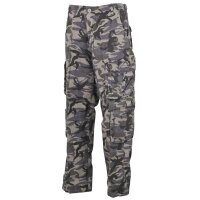 pantalon outdoor "Defense", combat- camo, PT, vintage trash wash