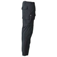 pantalon multifonctions, noir, microfibre, avec poches latérales