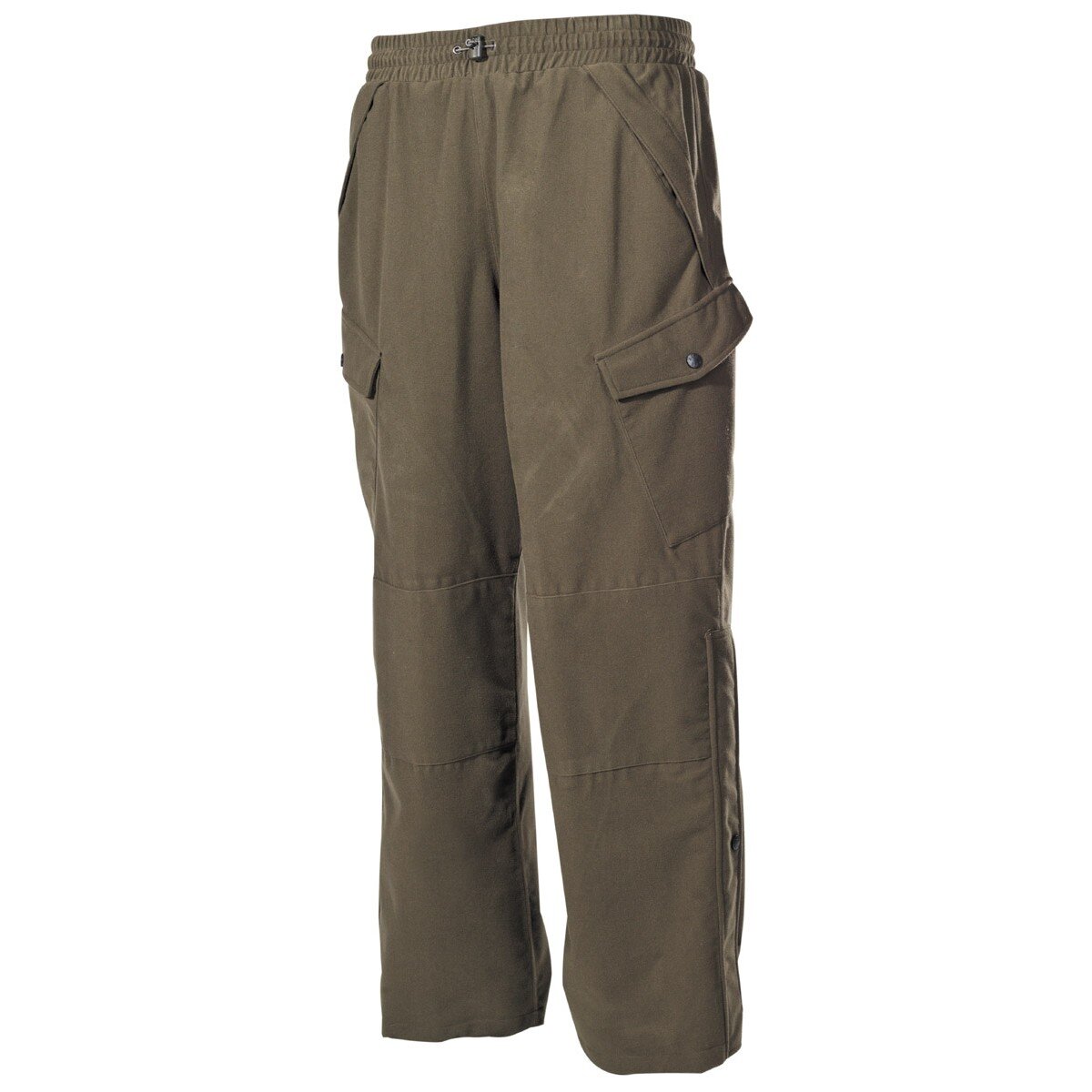 Outdoor Pants, Poly Tricot, low-noise material, OD green