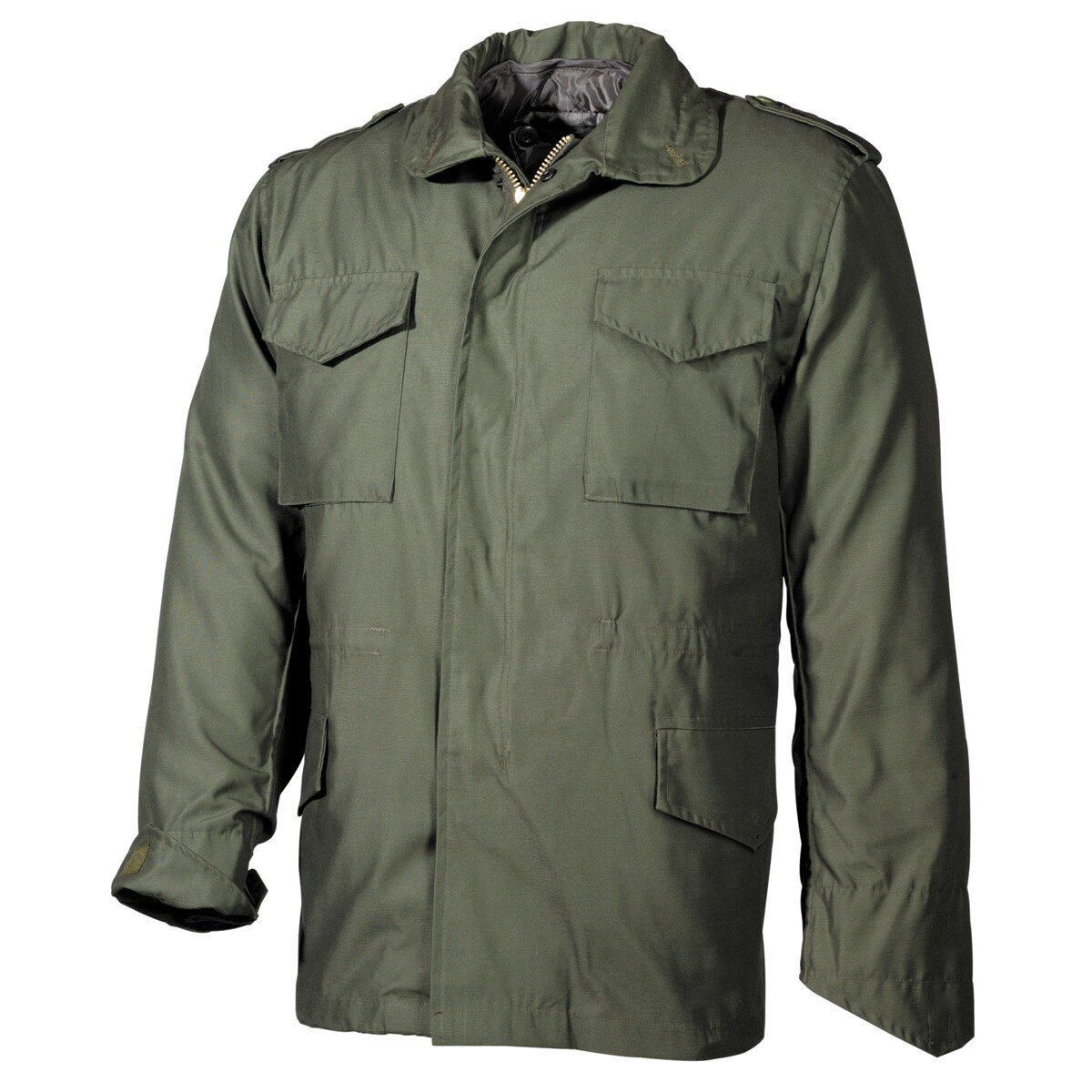 US Feldjacke M65, oliv, m. auskn. Steppfutter