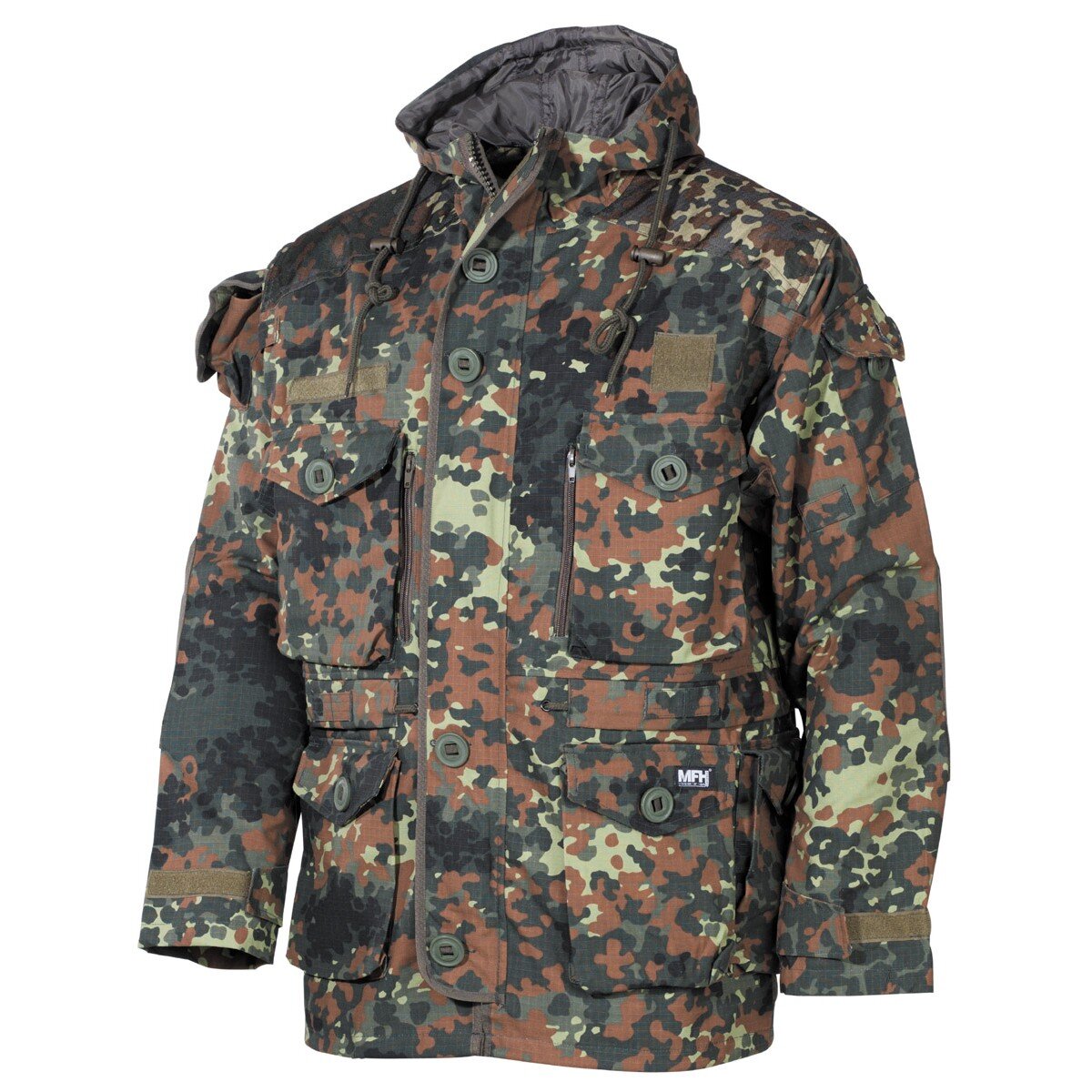 Outdoorjacke mit Rip Stop, flecktarn