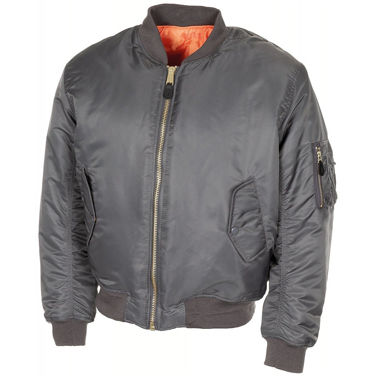 US blouson de pilote MA1, gris urbain