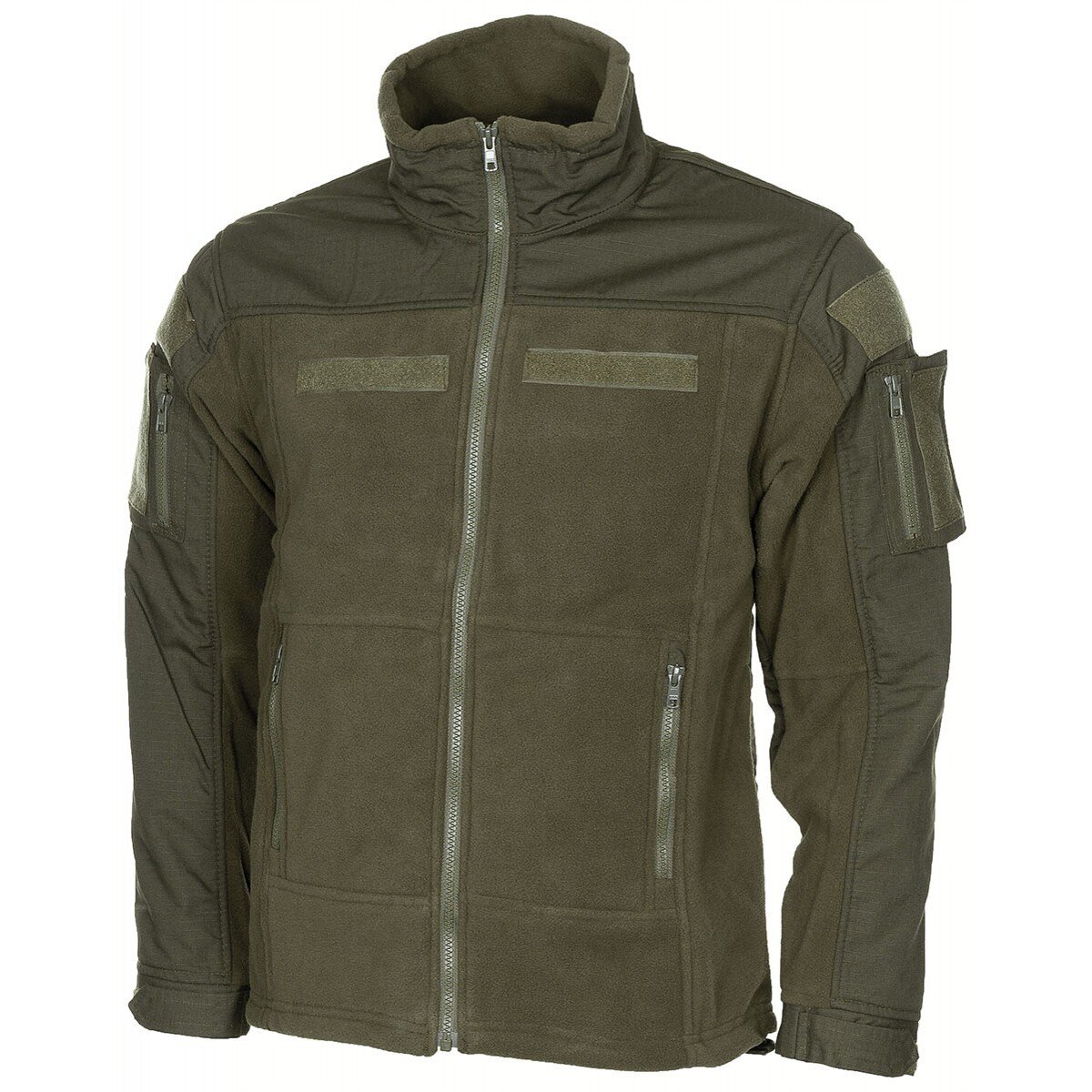 veste polaire de trekking, "Combat", kaki