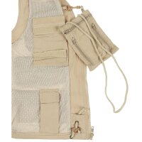 Gilet Outdoor, kaki, microfibre