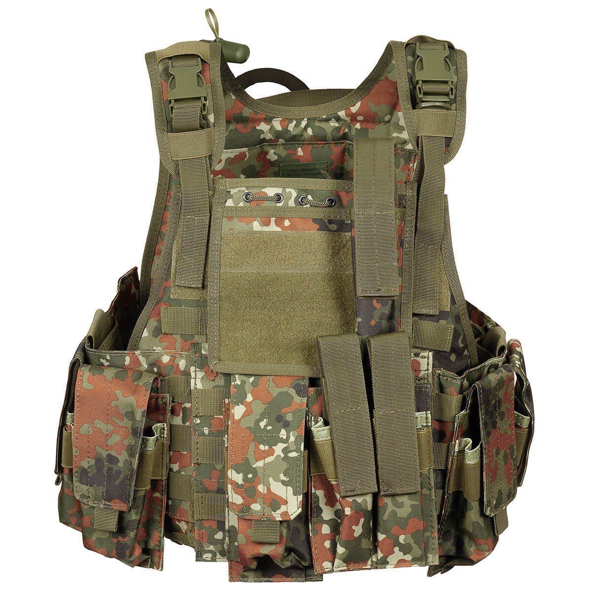 Vest, "Ranger", several pouches, BW camo