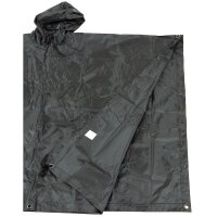 Poncho de pluie, Rip Stop, noir, env. 144 x 223 cm