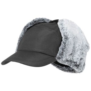 Winter Cap, "Trapper", schwarz