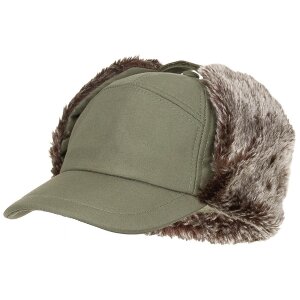 casquette dhiver, "Trapper", kaki