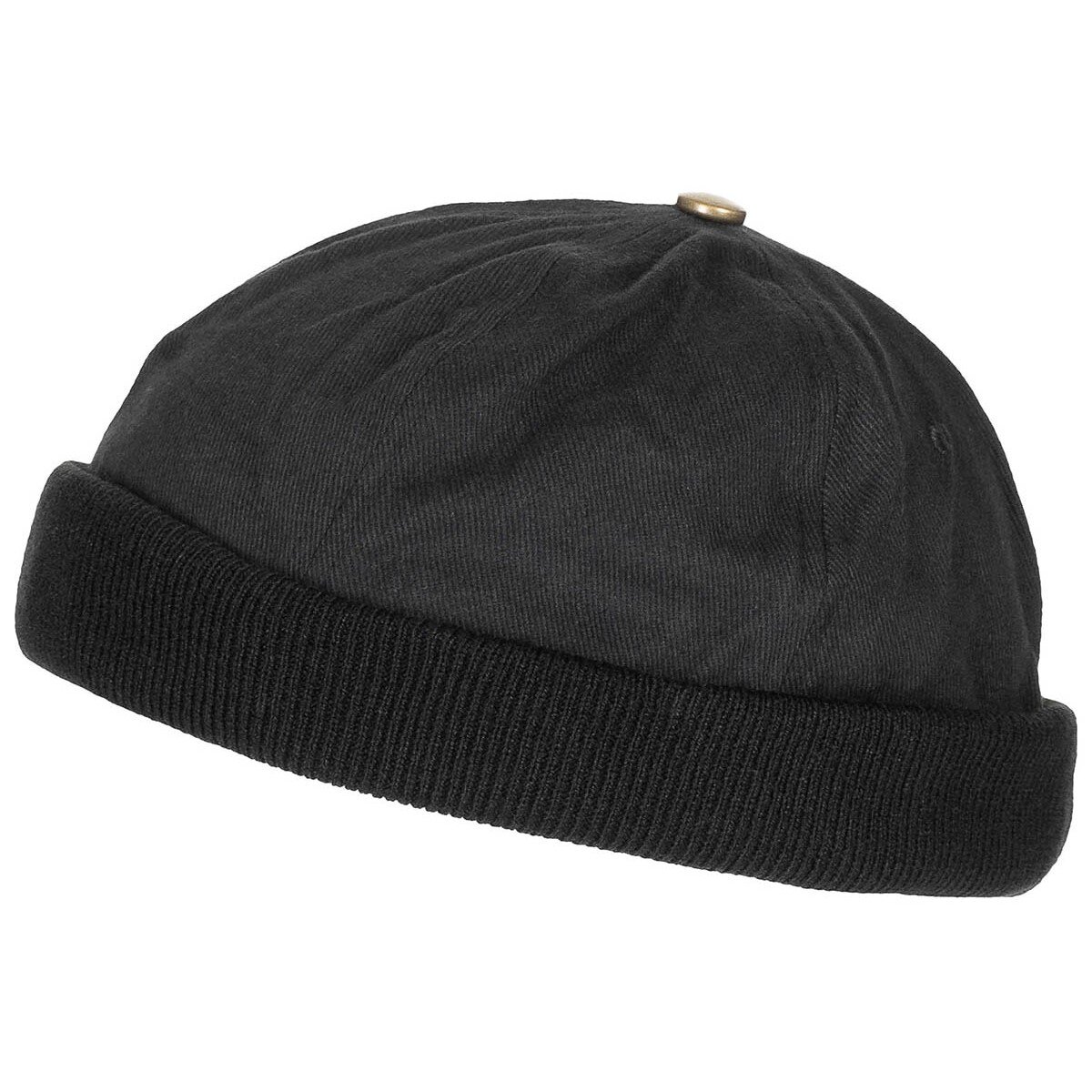 casquette, sans visière, noir, velcro