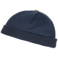 Casquette, sans visière, bleu, velcro