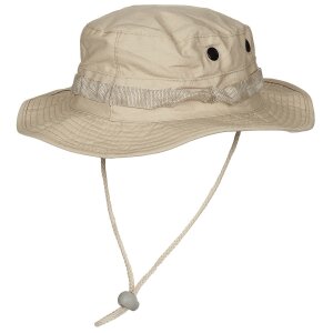 US GI chapeau de brousse, avec mentonnière, GI Boonie, Rip Stop, kaki