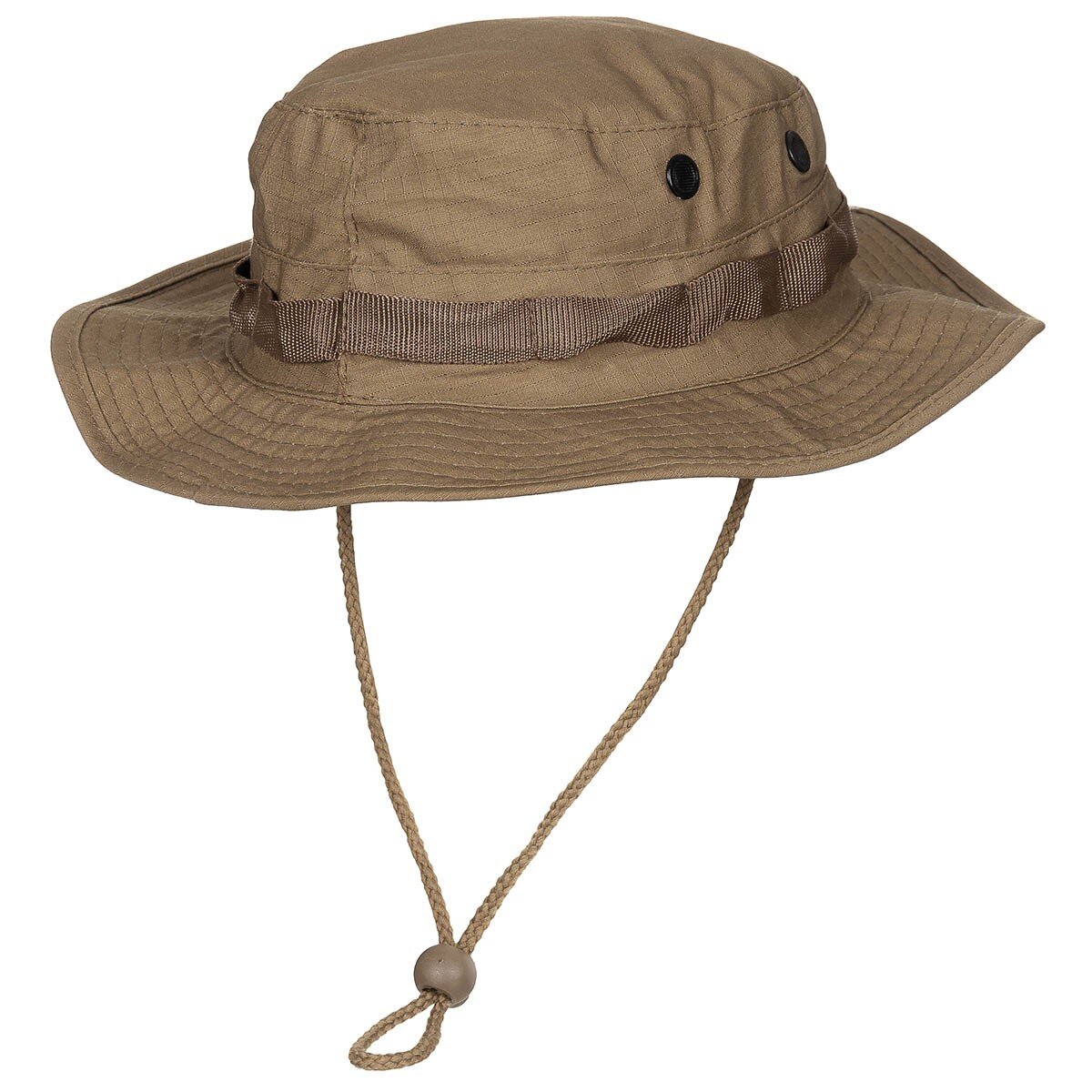 US GI Buschhut, Kinnband, GI Boonie, Rip Stop, coyote tan