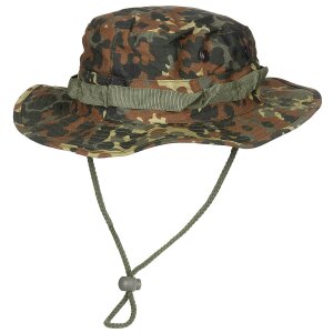 US GI chapeau de brousse, avec mentonnière, GI Boonie, Rip Stop, camouflage