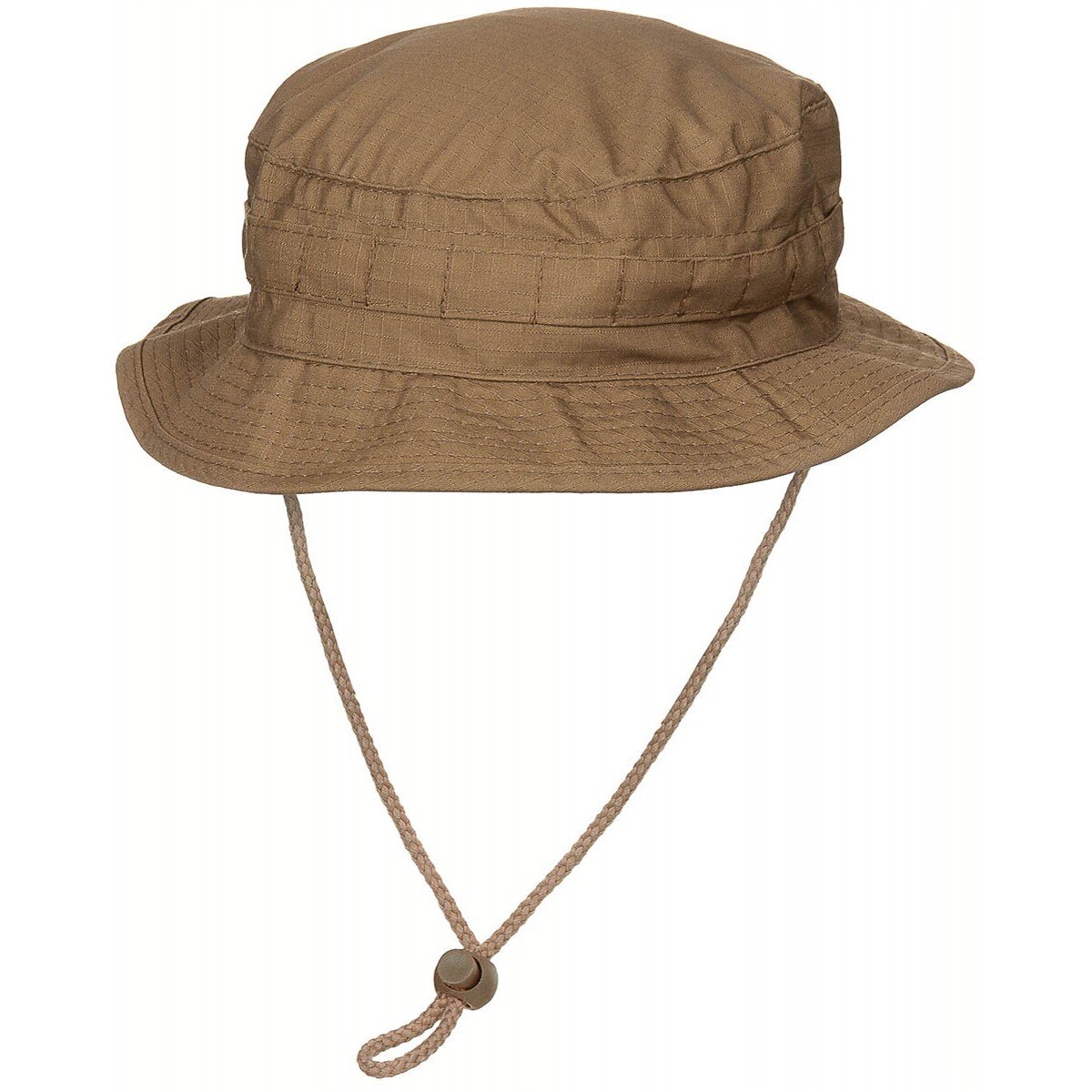 GB Bush Hat, chin strap, SF Boonie, Rip Stop, coyote tan