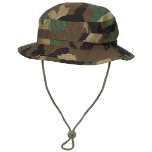 Boonie Outdoor chapeau ou chapeau de brousse en Rip Stop, woodland