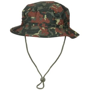 Boonie Outdoor chapeau ou chapeau de brousse en Rip Stop, camouflage des taches