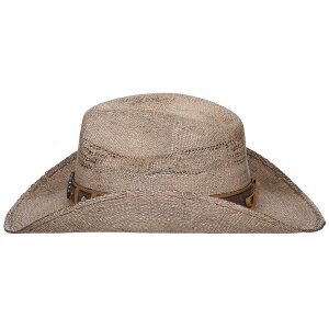 Chapeau de paille, "Colorado", avec ruban pour chapeau, marron