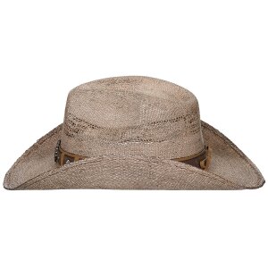 Straw Hat, "Colorado", with hat band, brown