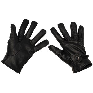 Gants western, cuir, noir